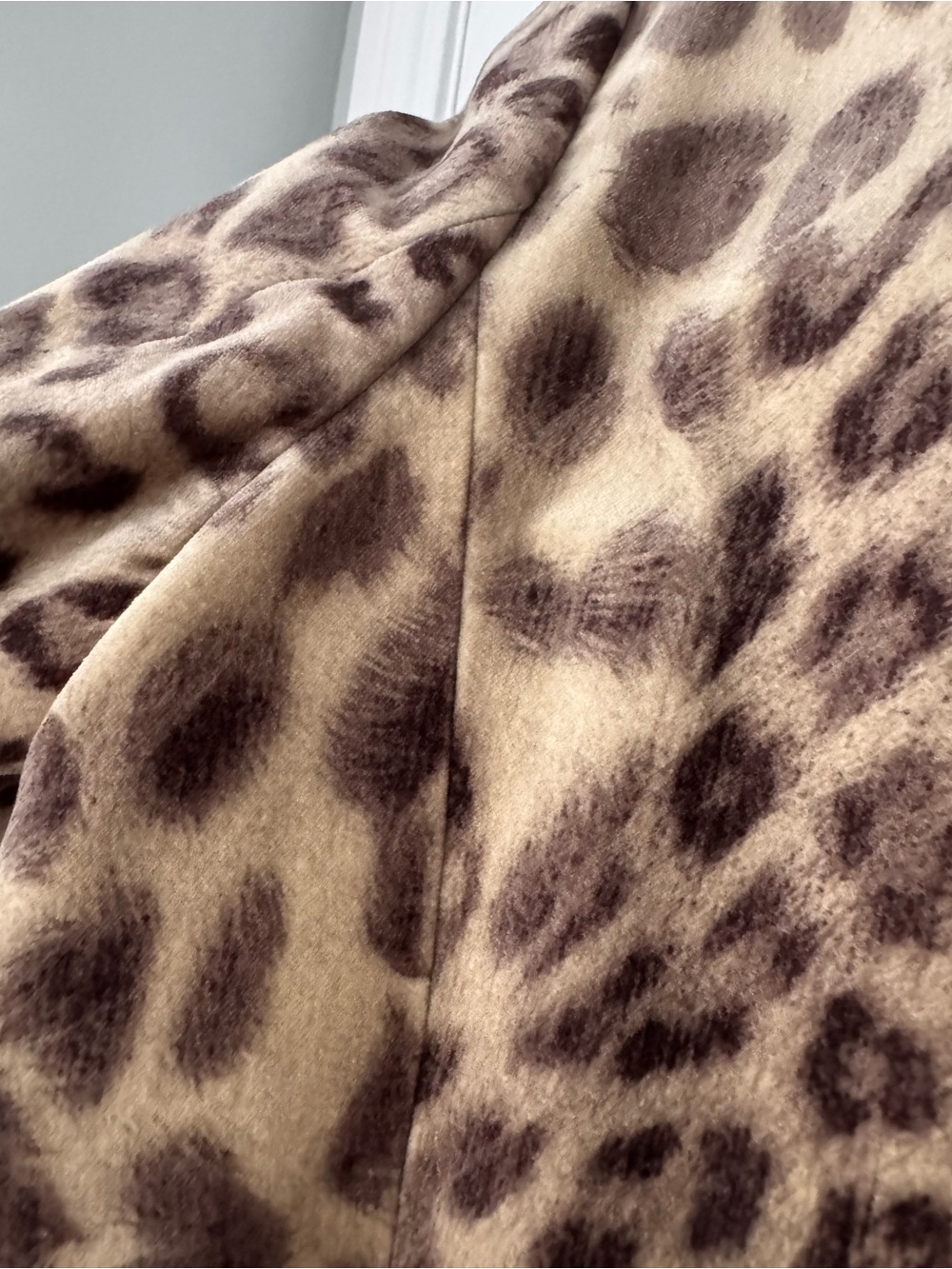 NWT Talbots Kate Fit Leopard Print Velvet Blazer Jacket 16 Tan Mob wife Curvy - Picture 9 of 16